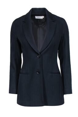 A.L.C. Bishop Blazer Jacket Single Breasted Front Button Wool Navy Blue Size 0